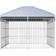 vidaXL Dog Farm for Outdoor Use with Roo