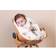 Childhome Newborn Cuscino di seduta Evolu Hearts bianco