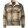 Levi's Vintage Relaxed Fit Sherpa Trucker Jacket - Camel Blue Plaid