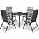 vidaXL 42778 Juego de comedor de patio, 1 Mesa incl. 4 Sillas