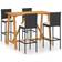 vidaXL 3067958 Ensemble de Bar d'Extérieur, 1 Table incluse 4 Chaises