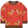 Småfolk Sweatshirt with Deer - Apple Red (14-2402)