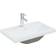 vidaXL Lavabo Da Incasso Con Rubinetto 61x39x18 cm Ceramica Bianco