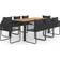 vidaXL 3060111 Patio Dining Set, 1 Table incl. 8 Chairs