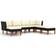 vidaXL 3059717 Loungeset, Bord inkl. 4 Soffor