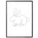 XO Posters Rabbit Lines Poster