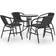 vidaXL 3080088 Ensemble repas de patio, 1 Table incluse 4 Chaises