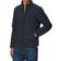 Emporio Armani Eagle Logo Patch Quilted Nylon Full-Zip Down Jacket - Navy Blue