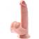 Pipedream King Cock Plus Dildo Realistico con Scroto Mobile 24 cm Beige