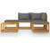 vidaXL 45913 Loungeset, 1 Bord inkl. 3 Soffor