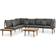 vidaXL 46465 Lounge-Set, 1 Tisch einschl. 3 Sofas