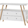 Schardt Commode avec plan à langer laqué blanc et pieds hêtre Holly Nature L 125 x H 100 x P 53 cm