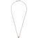 Pandora Round Sparkle Halo Necklace - Rose Gold/Transparent