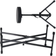 vidaXL Double Barbed Keyboard Stand & Stool