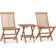 vidaXL 315455 Ensemble repas de patio, 1 Table incluse 2 Chaises