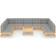 vidaXL 3077199 Loungeset, 1 Bord inkl. 9 Soffor