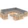 vidaXL 3077019 Loungeset, 1 Bord inkl. 13 Soffor