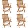 vidaXL 3072720 4-pack Havestol