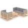 vidaXL 3076379 Lounge-Set, 1 Tisch einschl. 5 Sofas