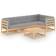 vidaXL 3076609 Loungeset, 1 Bord inkl. 5 Soffor