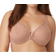 Glamorise Lacey T-Back Front-Close Wonderwire Bra - Cappuccino