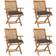 vidaXL 3072720 4-pack Havestol