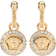 Versace Greca And Medusa Drop Earrings - Gold/Transparent