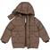 Wheat Gael Puffer Jacket - Brown Check (7228e-913-3001)