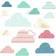 RoomMates Wild & Free Cloud Peel & Stick Wall Decals with Mirrors