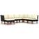 vidaXL 3059718 Loungeset, Bord inkl. 6 Soffor