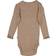 Wheat Rib Ruffle Body L/S - Khaki Melange (9108e-007-3204)