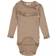 Wheat Rib Ruffle Body L/S - Khaki Melange (9108e-007-3204)