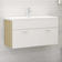 vidaXL Mobile Sottolavabo Bianco Rovere Sonoma 90x38.5x46 Multistrato