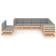 vidaXL 3076904 Loungeset, Bord inkl. 9 Soffor