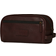 Barbour Leather Washbag - Dark Brown