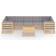 vidaXL 3076419 Loungeset, 1 Bord inkl. 7 Soffor