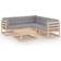 vidaXL 3076549 Loungeset, 1 Bord inkl. 5 Soffor