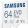 Samsung Evo Plus microSDXC Class 10 UHS-I U1 V10 A1 130/130MB/s 64GB +SD Adapter