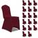vidaXL Stretch 18pcs Stolsöverdrag Burgundy