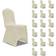 vidaXL Stretch 18pcs Stolsöverdrag Cream