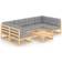 vidaXL 3077179 Loungesæt, 1 borde inkl. 6 sofaer