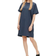 Pieces Ria T-shirt Dress - Ombre Blue