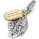 Pandora Star Wars Millennium Falcon Dangle Charm - Gold/Silver/Transparent