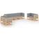 vidaXL 3076509 Loungeset, Bord inkl. 8 Soffor