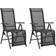 vidaXL 312195 2-pack Positionsstol, Havestol