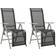 vidaXL 312195 2-pack Positionsstol, Havestol