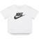 Nike Girl's Sportswear Cropped T-shirt - White/Black/Black (DA6925-102)