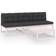 vidaXL 3076354 Loungeset, 1 Bord inkl. 3 Soffor
