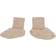 Wheat Wool Fleece Booties - Khaki Melange