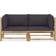 vidaXL 3058201 Loungeset, Bord inkl. 2 Soffor